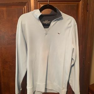 Men’s small 1/4 zip baby blue